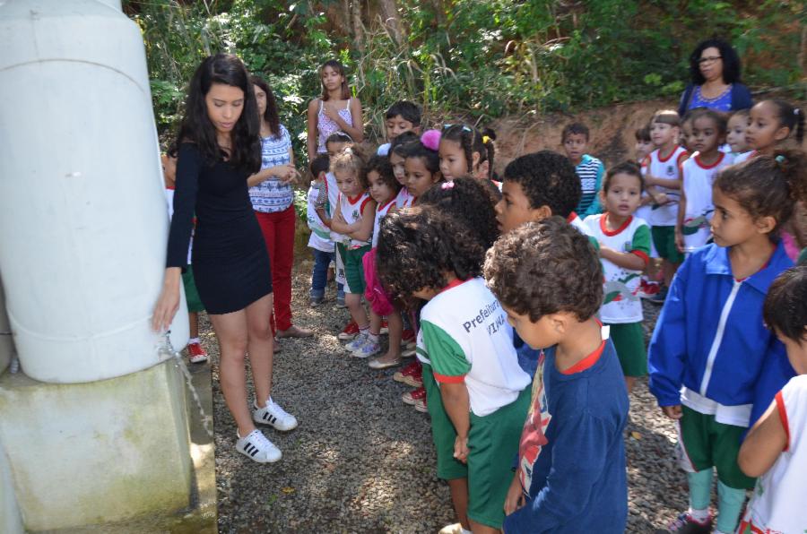 CMEI leva as crianças para conhecerem o Parque Rota das Garças