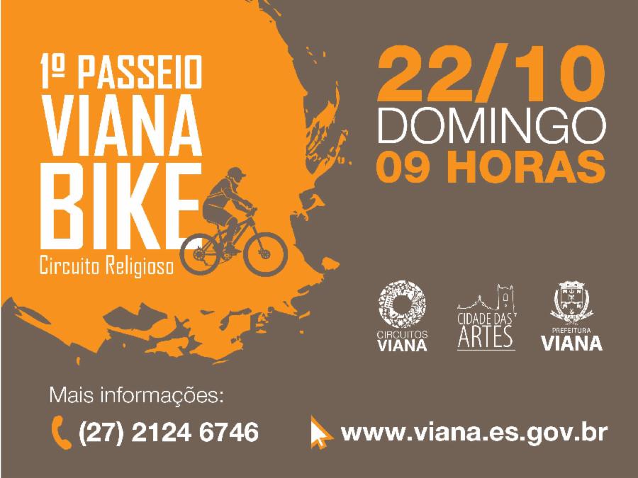 Inscrições para 1º Passeio Viana Bike podem ser feitas pelo Portal da Prefeitura de Viana