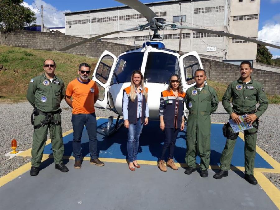 Defesa Civil e Corpo de Bombeiros simulam resgate diante a rompimento de barragem