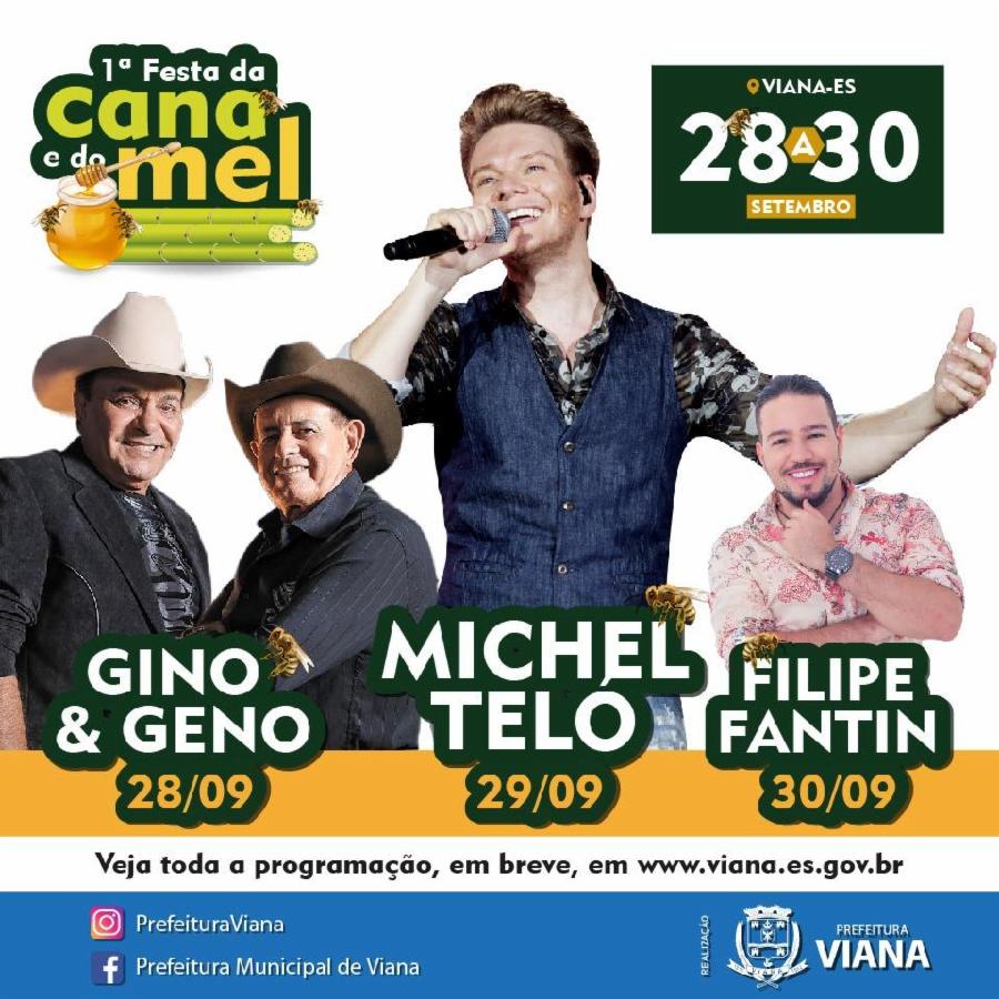 Michel Teló e Gino e Geno agitam 1ª Festa da Cana e do Mel em setembro