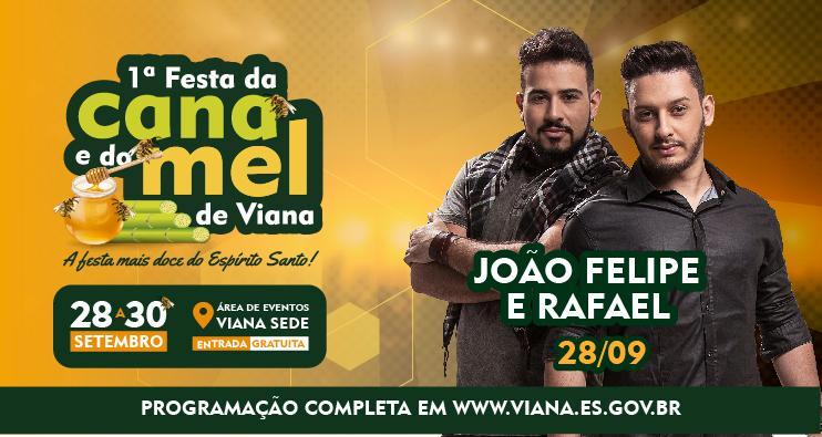 Festa da Cana e do Mel: João Fellipe e Rafael fazem show na sexta (28)