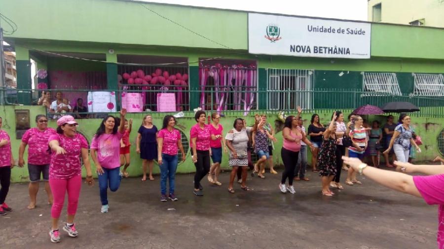 Atividade física e prevenção ao câncer de mama fizeram parte do Outubro Rosa em Nova Bethânia