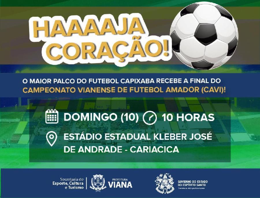 Domingo (10) tem final do Campeonato Vianense de Futebol