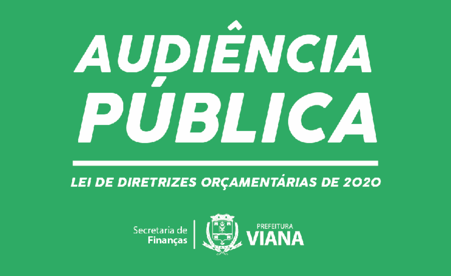 Audiência pública discute diretrizes orçamentárias para o ano de 2020