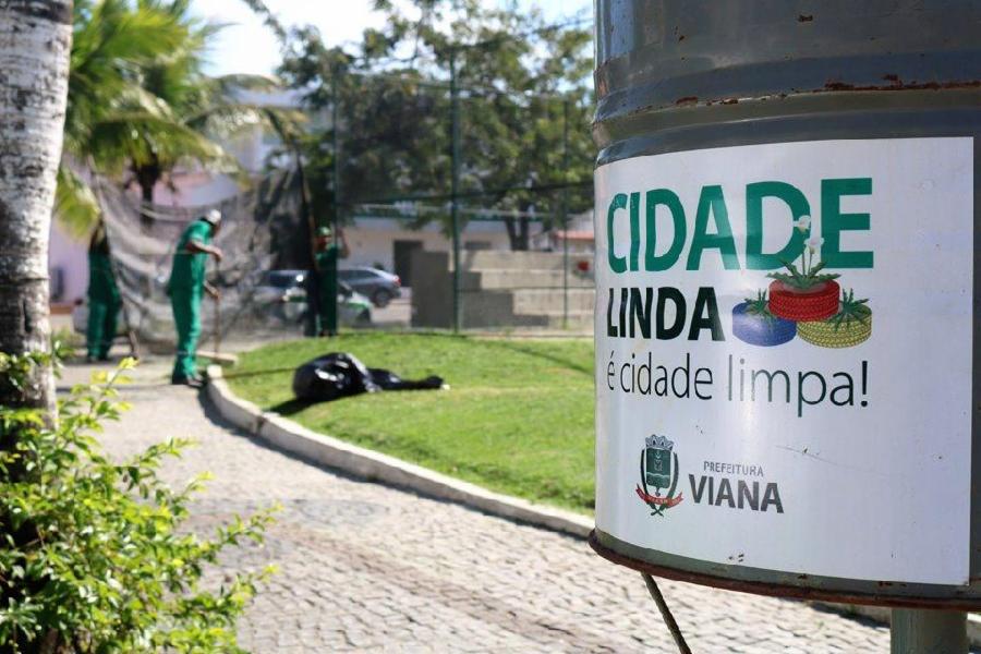 Viana Sede recebe equipe de limpeza