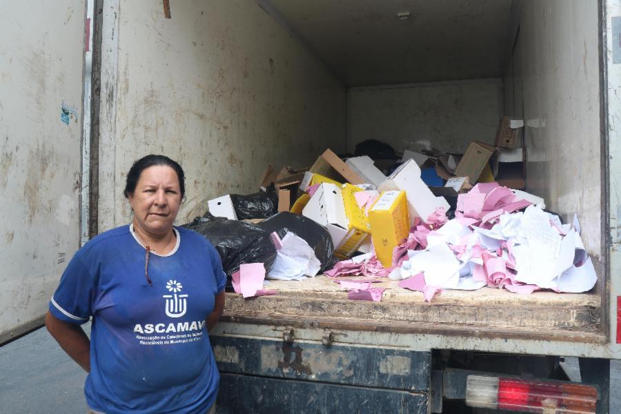 Associação de catadores processa 13 toneladas mensais de materiais recicláveis