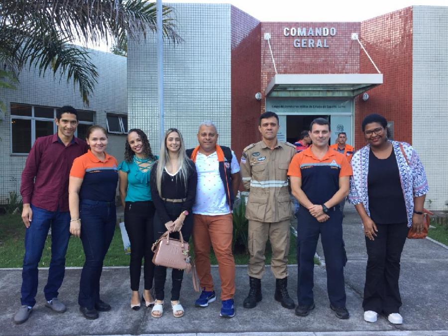 Equipe da Defesa Civil participa de capacitação com o Corpo de Bombeiros Militar