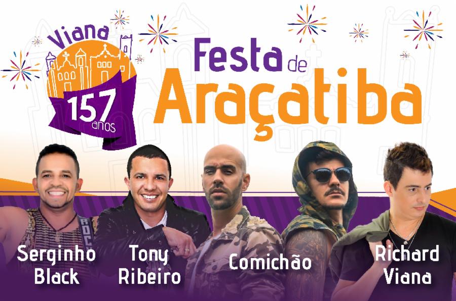 Shows agitam a festa de 157 anos de Viana em Araçatiba