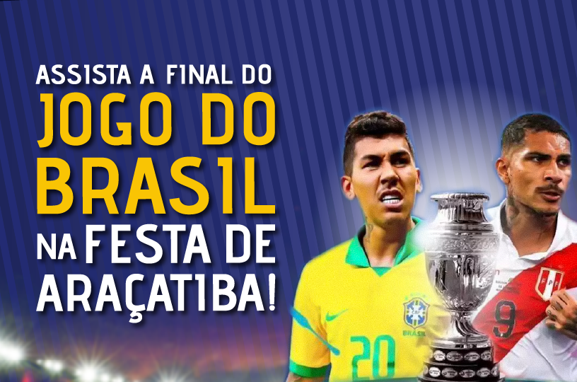 Final da Copa América será exibida na Festa de Araçatiba