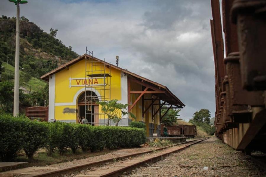 Avançam as obras de reforma da Estação Ferroviária