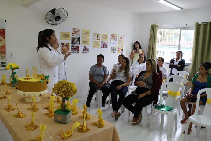 US de Areinha realiza ação de conscientização sobre aleitamento materno