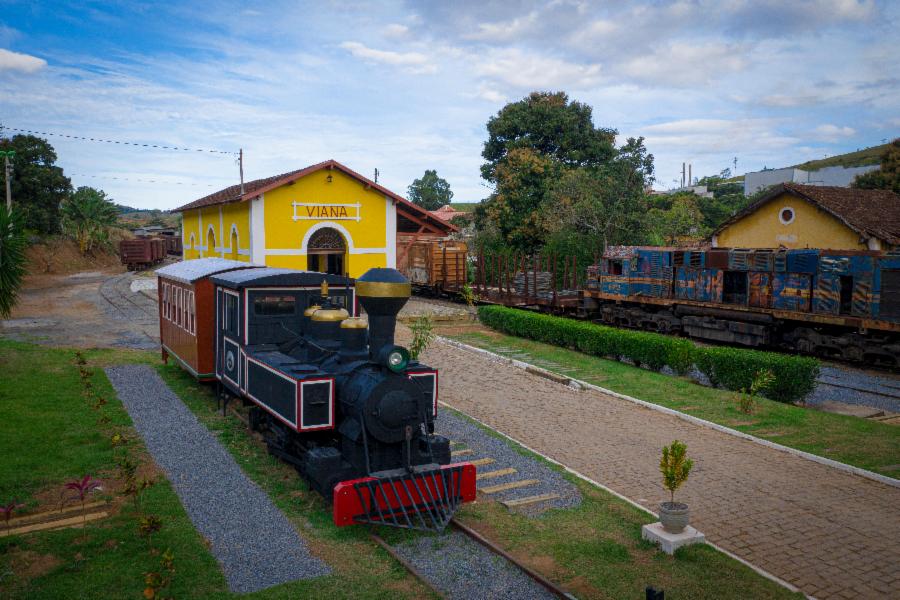 Estação Ferroviária de Viana aberta para visitação