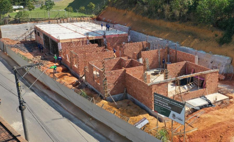 Obra da escola cívico-militar entra na etapa de preparação para concretagem da laje