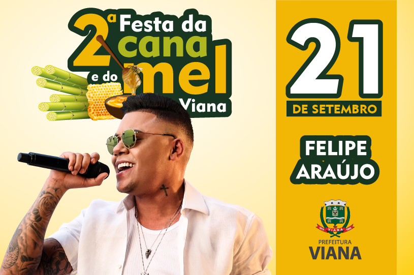 Felipe Araújo é atração de sábado (21) na Festa da Cana e do Mel