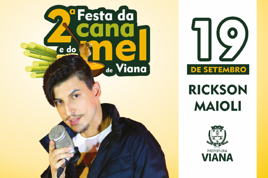 Rickson Maioli abre a 2ª Festa da Cana e do Mel nesta quinta (19)