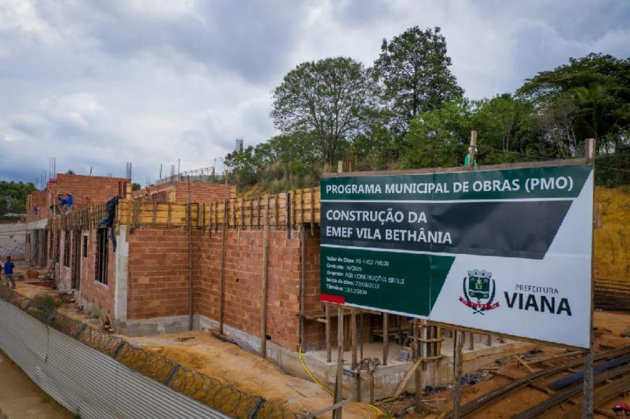 Construção da EMEF Vila Bethânia segue na concretagem do prédio