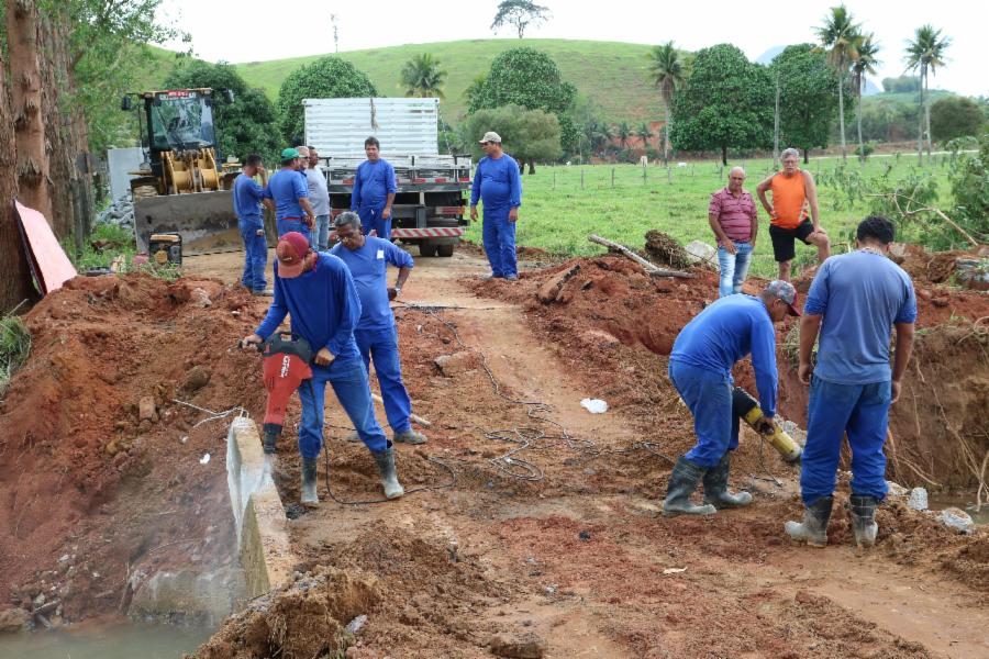 Começam as obras da ponte em Baia Nova