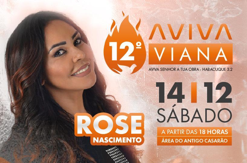 Rose Nascimento é atração da 12ª edição do Aviva Viana