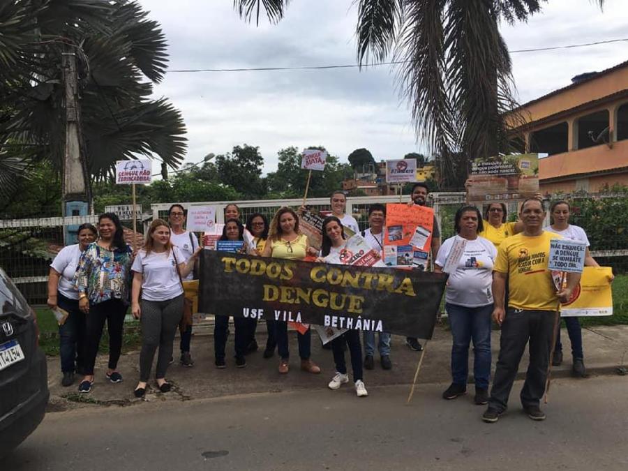 Caminhada contra a dengue marca ação do Dia D de combate ao Aedes aegypti