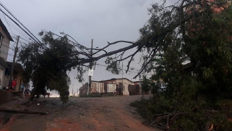 Prefeitura de Viana em alerta após fortes ventos e chuva de granizo