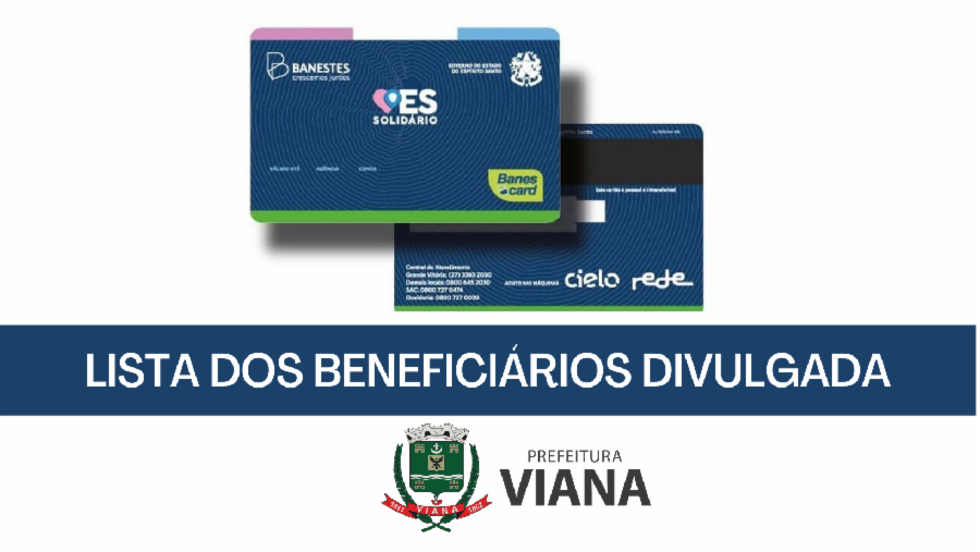 Cartão ES Solidário: 431 famílias de Viana recebem o auxílio do governo Estadual na próxima semana