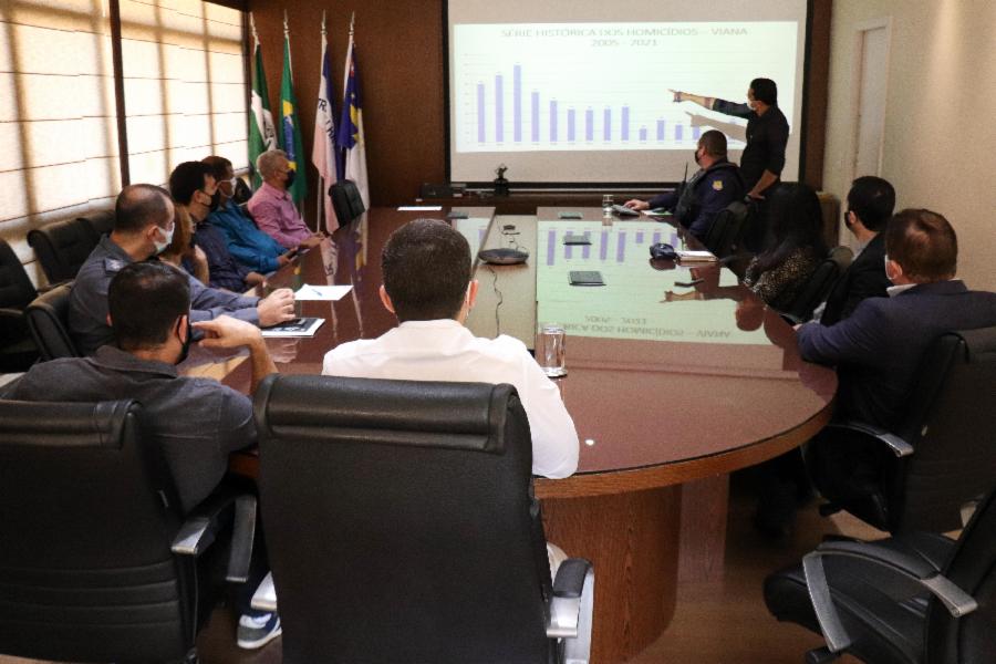 Viana retoma reuniões de Gestão Integrada de Segurança e apresenta dados de redução de homicídios