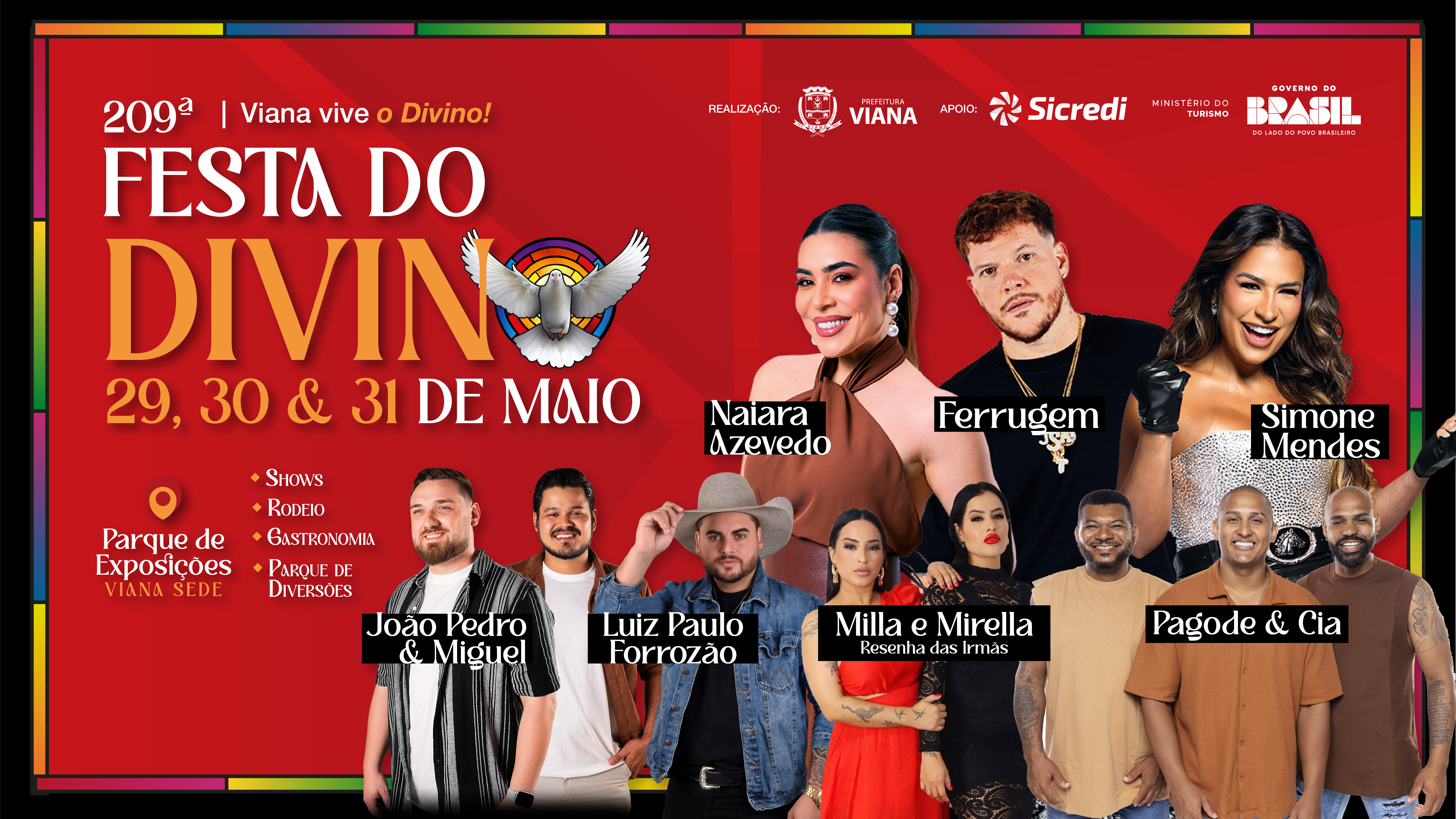 Festa do Divino Espírito Santo de Viana volta com programação inesquecível para toda a família
