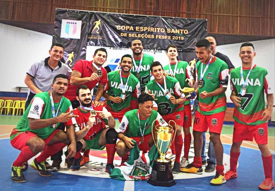 Time de futsal de Viana que foi campeão em 2019. 