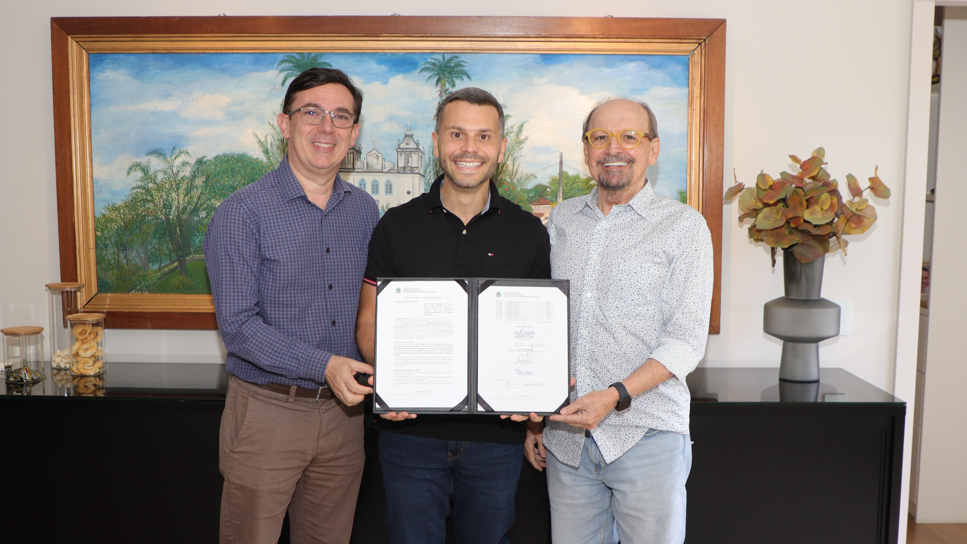 Viana firma parceria para inaugurar a primeira unidade do Senac e programa Jovem Aprendiz na cidade