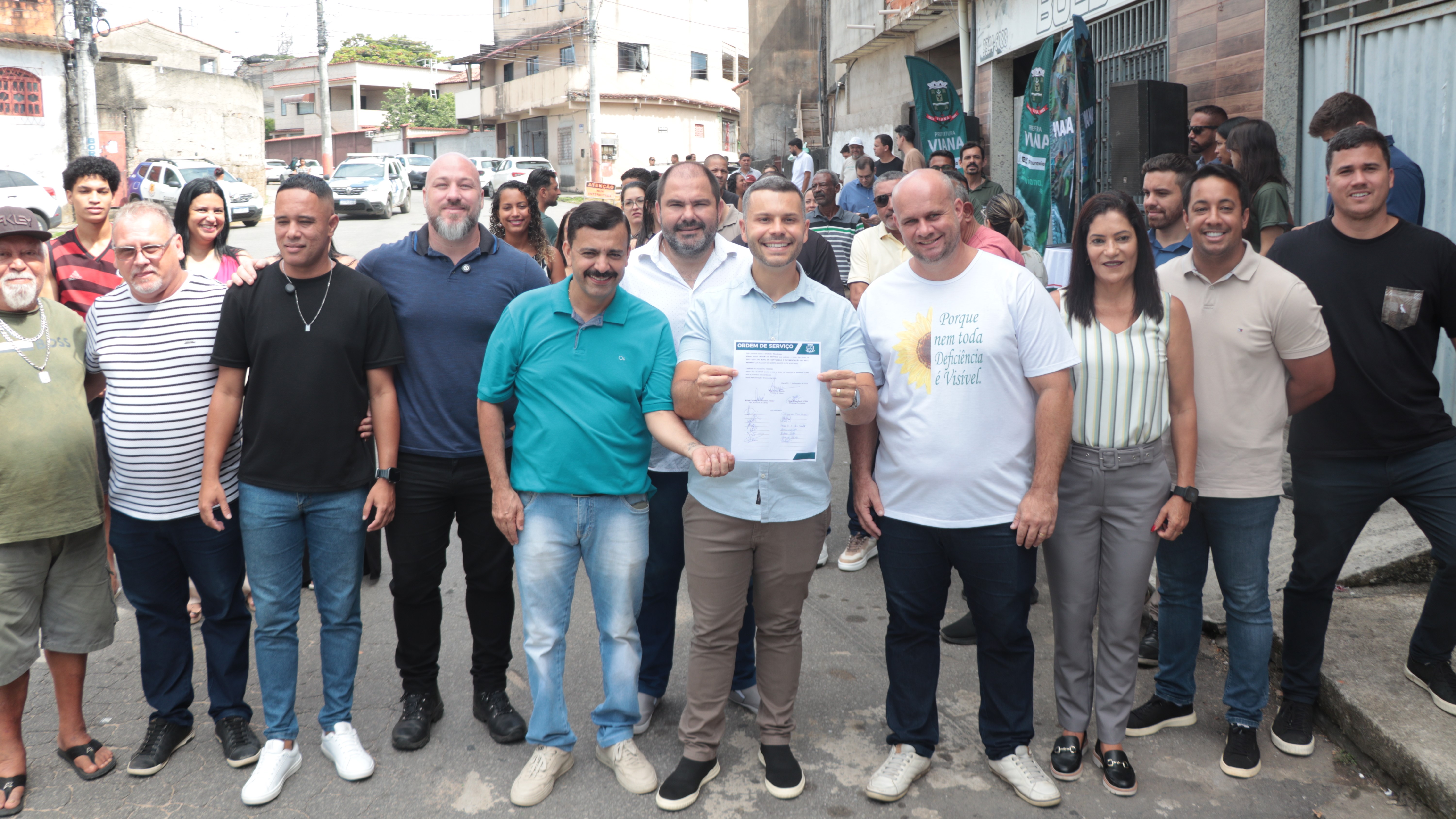 Marcílio de Noronha recebe ordem de serviço para construção de muro de contenção