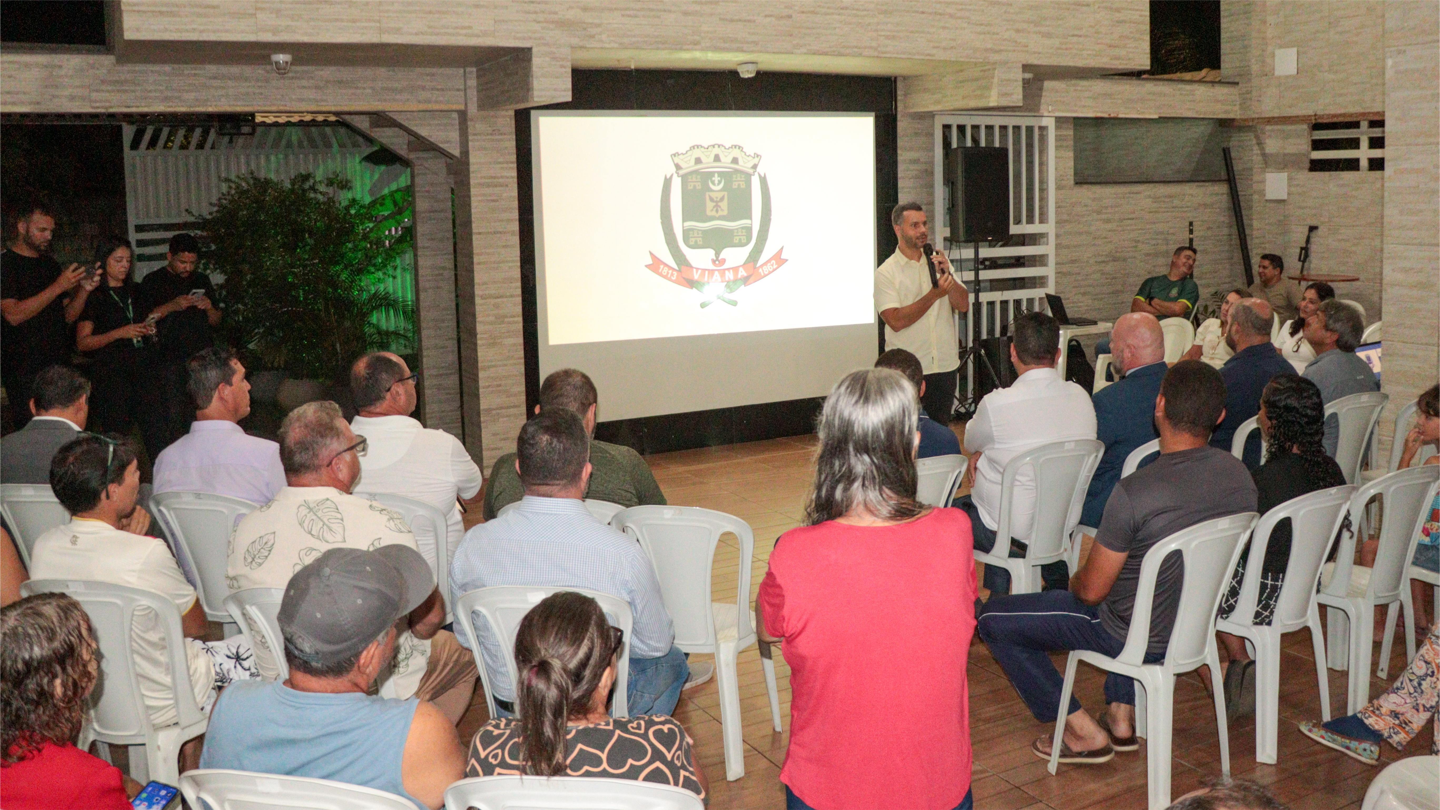 Prefeitura de Viana apresenta projeto de macrodrenagem do Córrego Areinha e reforça compromisso com solução para alagamentos