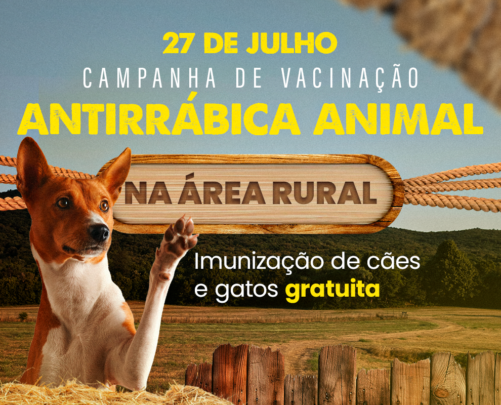 Campanha de vacinação antirrábica animal na área rural