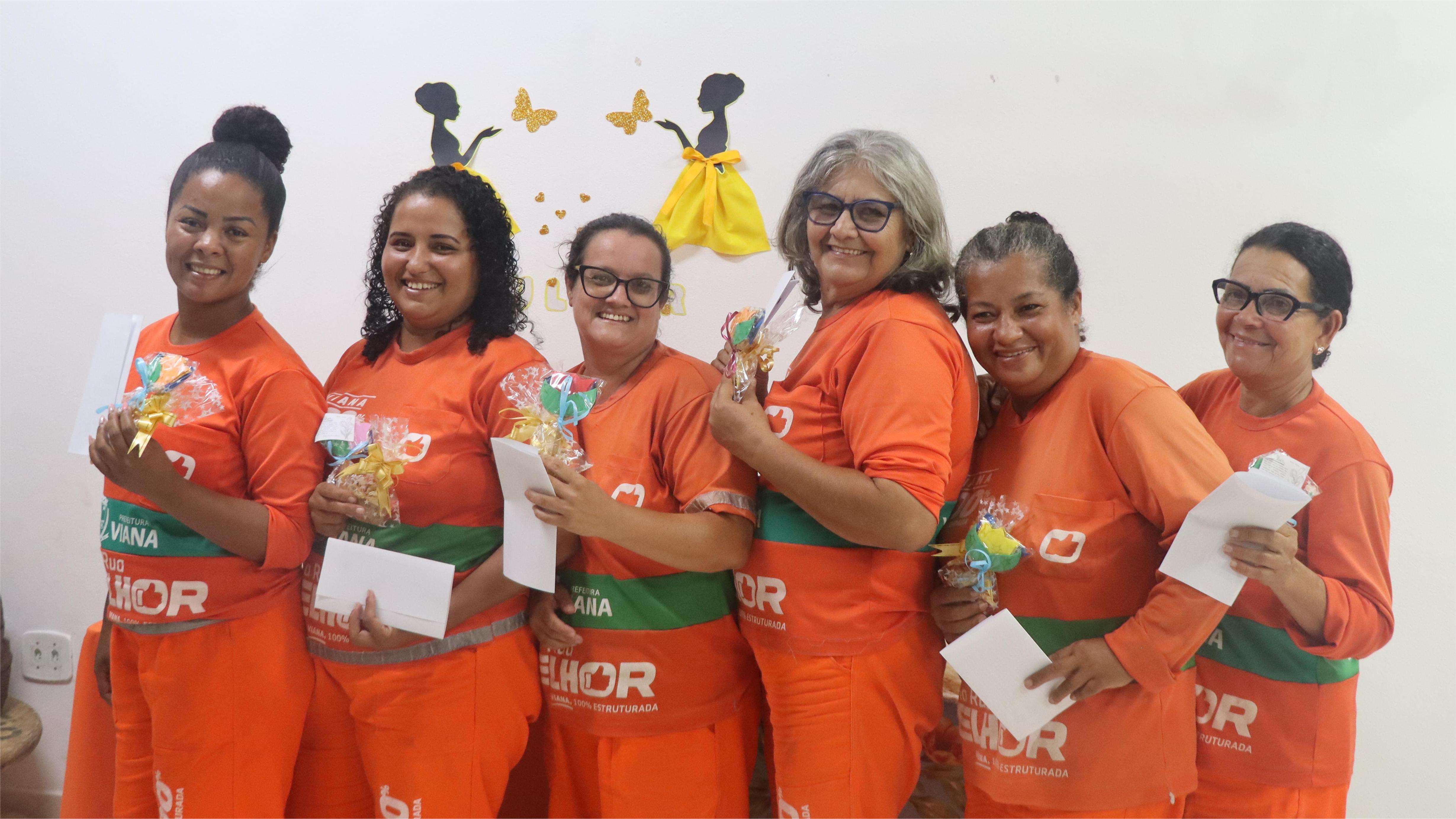 Homenagem do Serviço de Convivência e Fortalecimento de Vínculos valoriza atuação de mulheres da limpeza urbana em Marcílio de Noronha